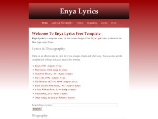 Enya Lyrics